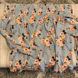 Off the Shoulder Floral Blouse